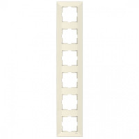 Рамка шестерная вертикальная крем VIKO MERIDIAN  90979036-WH